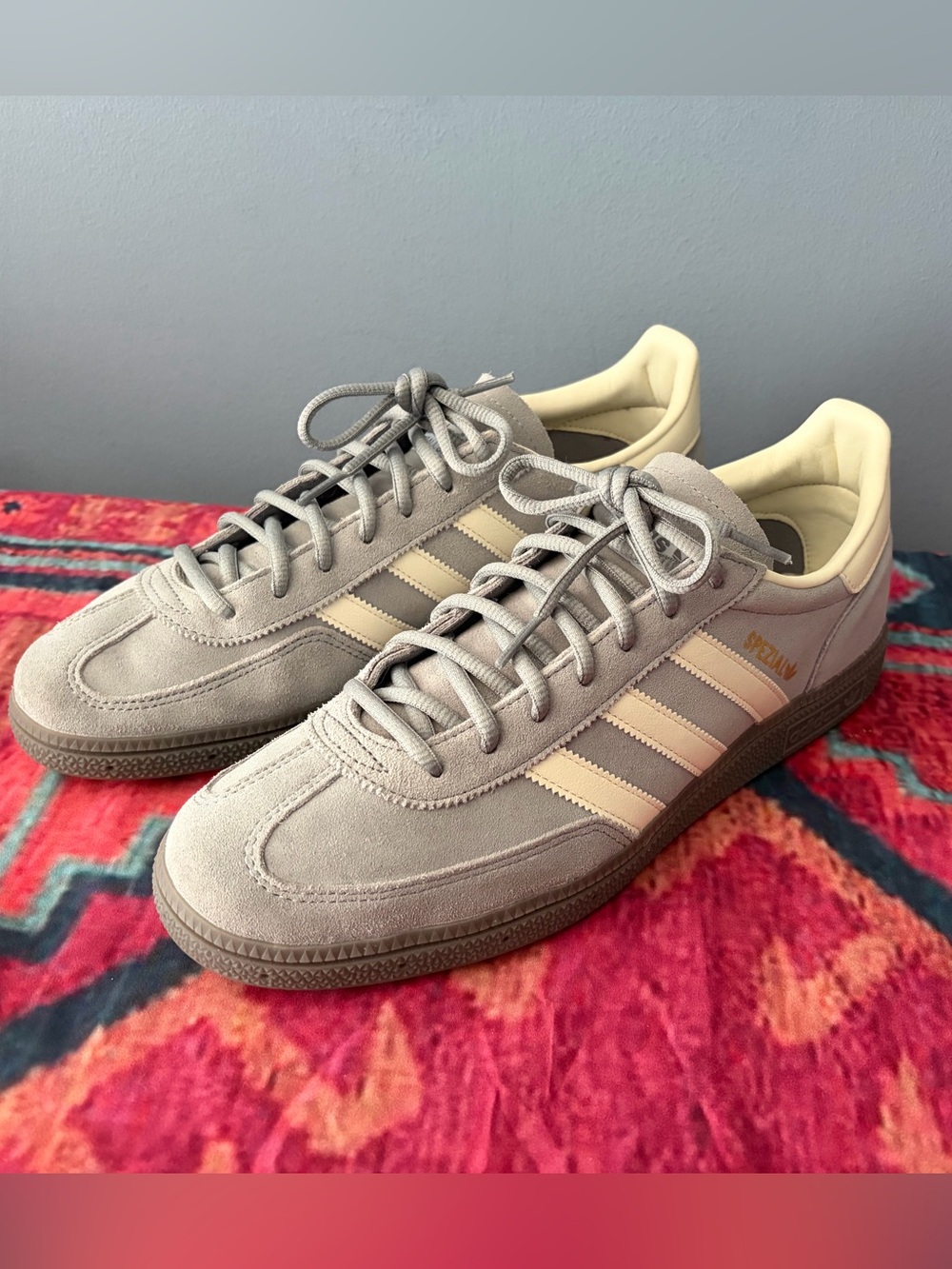 adidas Handball Spezial Gray Suede Sneakers Men’s 10.5